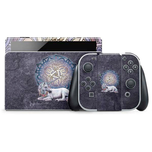 Brigid Ashwood Celtic Unicorn Nintendo Switch OLED (2021) Skin
